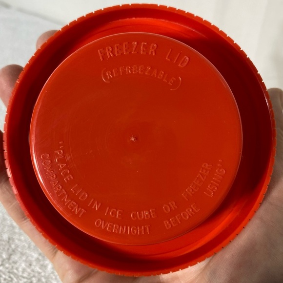 Vintage Aladdin Cream Orange Small Travel Thermos - Picture 8 of 14